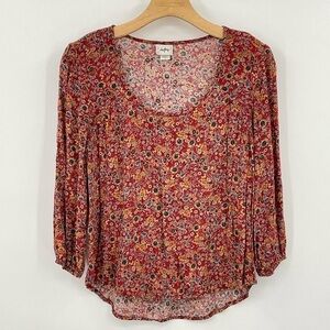 Daytrip Floral Print‎ Dolman Top Size Medium P9